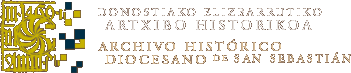 Donostiako Elizbarrutiko Artxibo Historikoa / Archivo Hist&oacute;rico Diocesano de San Sebasti&aacute;n (logo)